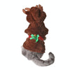 Christmas Reindeer Pet Costume, Plush Brown, Size M
