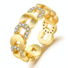 J336 Bronze Coin Wealth Micro-Set Openwork Ring(Gold)