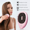 Portable Electric Hair Ionic Brush Hair Straightener Brush Negative Ion Comb Anti-static Massage Mini Straight Hair comb(Pink)