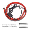 Car 8.5W DC 9-24V High Position Brake Light 144LEDs SMD-2835 Lamps, Cable Length: 90cm