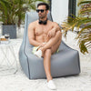 BB1082 Inflatable Sofa Inflatable Bed Outdoor Folding Portable Air Sofa Size: 70 x 65 x 60cm(Gray)