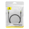 Baseus PCWL-A107 High Speed CAT8 40Gigabit Ethernet Braided Cable, Length:1m(Black)