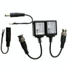 2x Passive Video Balun Transceiver RJ45 BNC CCTV 600m Black