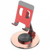 019 360 Degree Rotation Aluminum Alloy Desktop Phone Tablet Holder(Red)