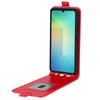 For Samsung Galaxy A06 5G R64 Texture Vertical Flip Leather Phone Case(Red)
