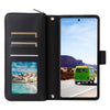 For Samsung Galaxy A53 5G Nine-card Slots Zipper Wallet Bag Leather Phone Case(Black)