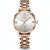 JIN SHI DUN 6533 Women Fashion Waterproof Ultra-thin Quartz Watch(White)