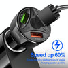 YSY-395KC QC3.0 3 USB 35W High Power Vehicle Charger / Mobile Phone Tablet Universal Vehicle Charger(Black)