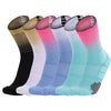 Thickened High-Top Sports Socks Non-Slip Mid-Tube Socks, Size: Free Size(Sky-blue White)