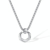 OPK GX2412 Simple Stainless Steel Geometric Pendant Necklace