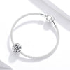 S925 Sterling Silver Hollow Snowflake Beads DIY Bracelet Necklace Accessories