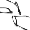 Portable Magnetic Hanging Neck Retractable Reading Glasses +350(Brown Frame Black Legs)