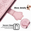 For Alcatel 1S 2021 Lovely Cat and Dog Embossing Pattern Horizontal Flip Leather Case , with Holder & Card Slots & Wallet & Cartoon Clasp & Lanyard(Rose Gold)