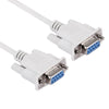 RS232 9P Female to 9P Female Cable, Length: 1.5m(White)