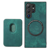 For Samsung Galaxy S25 Ultra 5G Retro Leather Card Bag Magnetic Phone Case(Green)