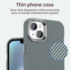 For iPhone 15 Plus Carbon Fiber Series IMD Phone Case(Grey)