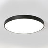 Macaron LED Round Ceiling Lamp, White Light, Size:30cm(Black)