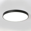 Macaron LED Round Ceiling Lamp, Stepless Dimming, Size:23cm(Black)