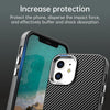 For iPhone 12 Carbon Fiber Series IMD Phone Case(Black)