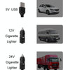 F612 5W Car Rotatable Turntable Silent Fan(12V Cigarette Lighter)
