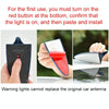 Solar Shark Fin High-positioned Alarm Light(Red)