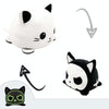 15cm Flipped Doll Double-Sided Expression Flipped Animal Cartoon Doll Plush Toy(Luminous Kitten)