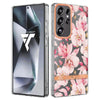 For Samsung Galaxy S25 Ultra 5G Flowers and Plants Series IMD TPU Phone Case(Pink Gardenia)