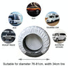 4pcs / Set Car Tire 420D Oxford Cloth Protective Cover, Diameter: 76-81cm, Width: 34cm