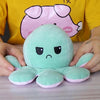 Flipped Octopus Doll Double-Sided Flipping Doll Plush Toy(Dark Pink + Light Pink)