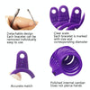 2 PCS Plastic Ring Circle Measurement Tools(Purple)
