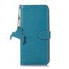 For Samsung Galaxy A36 Genuine Leather Litchi Texture RFID Leather Phone Case(Blue)