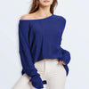 Women Knitwear Turtleneck Sweater, Size: S(Blue)