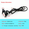10 PCS 23mm 6LEDs SMD-5730 DC9-80V Motorcycle Eagle Eye Light(White Light)