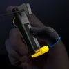1 Pair Carbon Fiber Breathable Mobile Phone Game Touch Screen Finger Cover for Thumb / Index Finger (Black Blue)