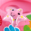 Children Environmental Protection PVC Inflatable Sunshade Mushroom Shape Seat Swimming Ring, Size:67cm(Pink)