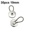 30pcs Jeans Spring Expansion Waist Button Removable Metal Pants Waist Adjustment Button Collar Decoration Button 19mm Light Surface
