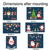 Santa Claus Hanging Stickers Shop Window Glass Door Living Room Wall Stickers(6306)