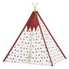 Indian Children Tent Cotton Cloth Indoor Play House Parent-Child Doll House(Pink Stars)