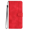 For Xiaomi Redmi K70 Heart Pattern Skin Feel Leather Phone Case(Red)
