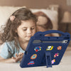 For  Lenovo Tab  P12 Handle Kickstand Children EVA Shockproof Tablet Case(Navy Blue)