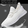 Men Breathable Sneakers Fly Woven Casual Mesh Shoes, Size: 42(Feather White)