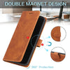 For Samsung Galaxy S22 Ultra 5G Skin Feel Anti-theft Brush Leather Phone Case(Brown)