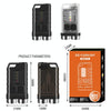 V3 Keychain Light USB Rechargeable Strong Light Mini Flashlight(Transparent Black)