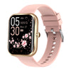 AK58 1.96 inch Screen Bluetooth Smart Watch, Silicone Band, Support Health Monitoring & 100+ Sports Modes(Gold)