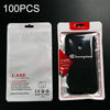 100PCS Phone Case Translucent Yin Yang Self-sealing Packaging Bag(Red)