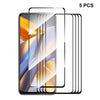 For Xiaomi Poco M5s 5pcs ENKAY Full Glue 0.26mm 9H 2.5D Tempered Glass Full Film