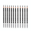 1 Box Marco Pencil Sketch Brush Art Painting Tool, Style: 7010 Black Medium Carbon