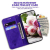 For Realme 13+ Global Butterfly Rose Embossed Leather Phone Case(Purple)