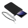 For 7.2 inch Universal Elastic Material Zipper Waist Bag(Black)