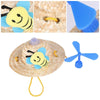 Dog & Cat Straw Dragonfly Hat (M) - Summer Pet Headdress